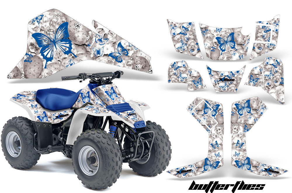 Suzuki LT80 Graphics Butterfly BlueWhiteBG